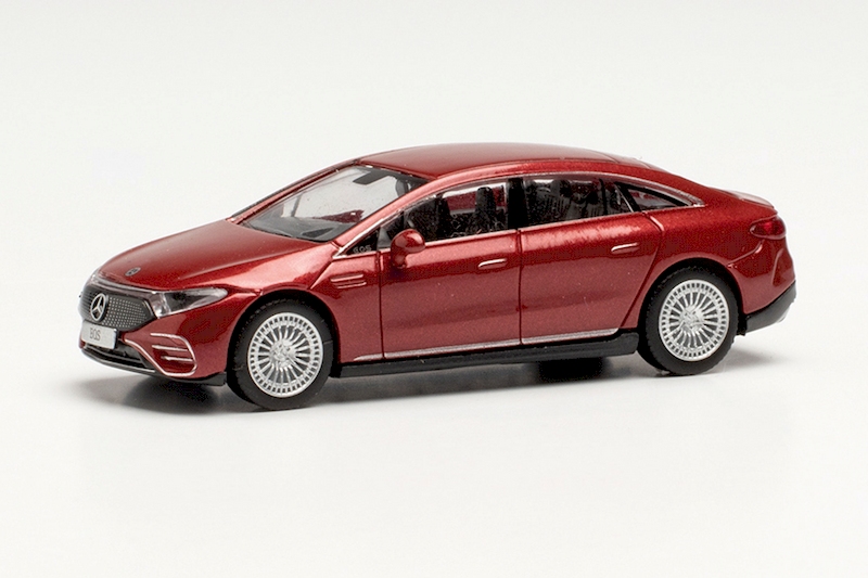 Bild von Herpa 430944 H0 Mercedes EQ EQS, hyazinthrot-metallic | Modellautos 1:87 Spur H0