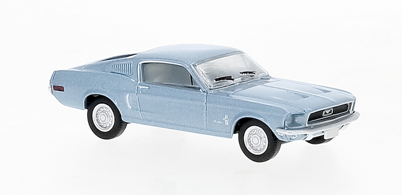 Bild von Brekina 19603 H0 Ford Mustang ´68 hellblau metallic | Modellautos 1:87 Spur H0