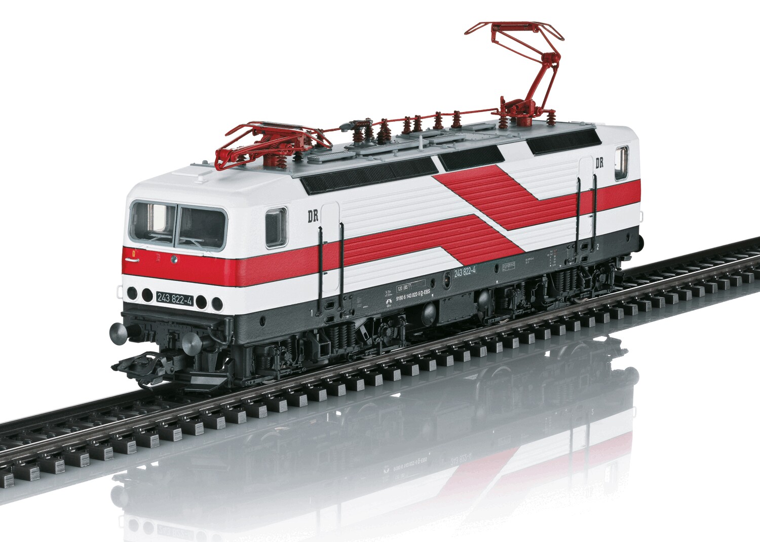 Picture of Märklin 37486 H0 Elok BR 143/243 EBS weiße Lady | Lokomotiven 3 Leiter Spur H0 digital