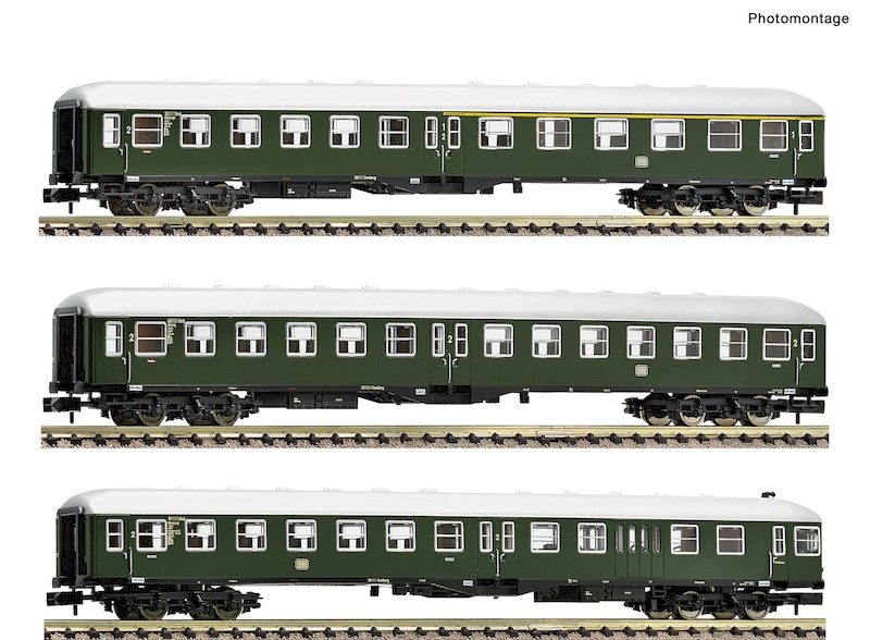 Bild von Fleischmann 6260011 N 3-teiliges Set Mitteleinstiegswagen DB | Personenwagen Spur N