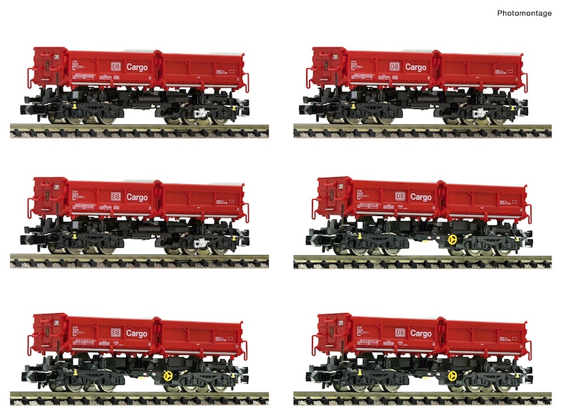 Bild von Fleischmann 6660023 N 6-teiliges Set Muldenkipwagen DB-AG | Güterwagen Spur N