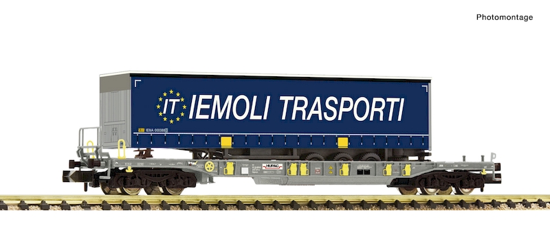 Bild von Fleischmann 6660007 N Taschenwagen T3 + Iemoli | Güterwagen Spur N