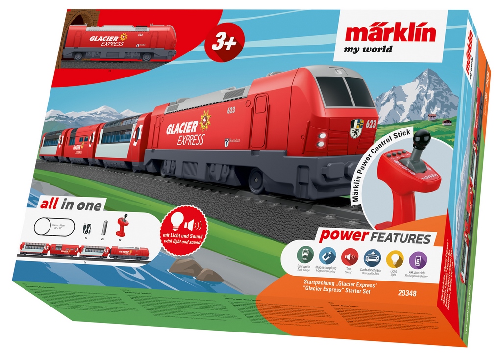 Bild von Märklin 29348 H0 Märklin my world - Startpackung Glacier Express für Kinder ab 3 Jahren | Startpackungen Spur H0 digital