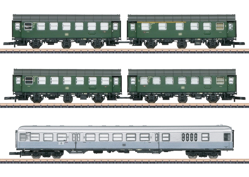 Bild von Märklin 87074 Z Wagenset Wendezug DB Epoche 3 | Güterwagen Spur Z