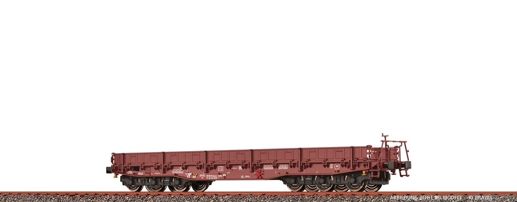 Bild von Brawa 67042 N Schwerlastwagen Samm-u [4818] DR, Epoche IV | Güterwagen Spur N