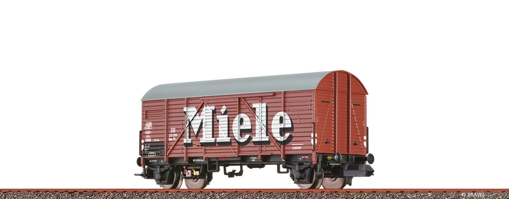 Bild von Brawa 67332 N Gedeckter Güterwagen Gms 35 DB, Epoche III, Miele | Güterwagen Spur N