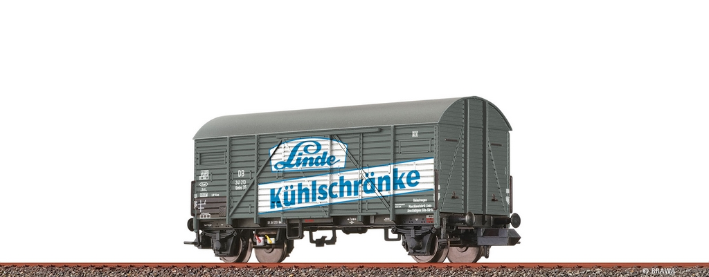 Bild von Brawa 67333 N Gedeckter Güterwagen Gmhs 35 DB, Epoche III, Linde | Güterwagen Spur N