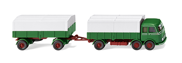 Bild von Wiking 042905 H0 Pritschenhängerzug MB LP 333 | Modellautos 1:87 Spur H0