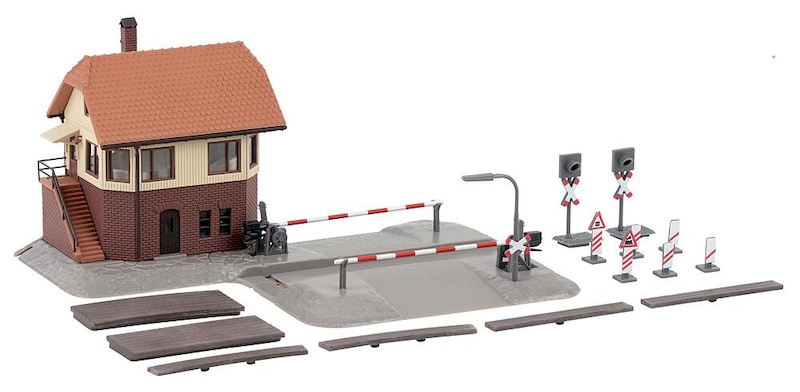 Bild von Faller 231718 N Bahnübergang mit Stellwerk | Gebäude Spur N