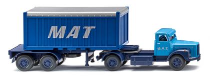 Bild von Wiking 052604 H0 Containersattelzug 20´ Scania "M.A.T." | Modellautos 1:87 Spur H0