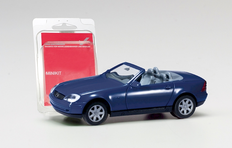 Bild von Herpa 012188-007 H0 Minikit Mercedes-Benz SLK Roadster, saphierblau | Modellautos 1:87 Spur H0 Bausatz