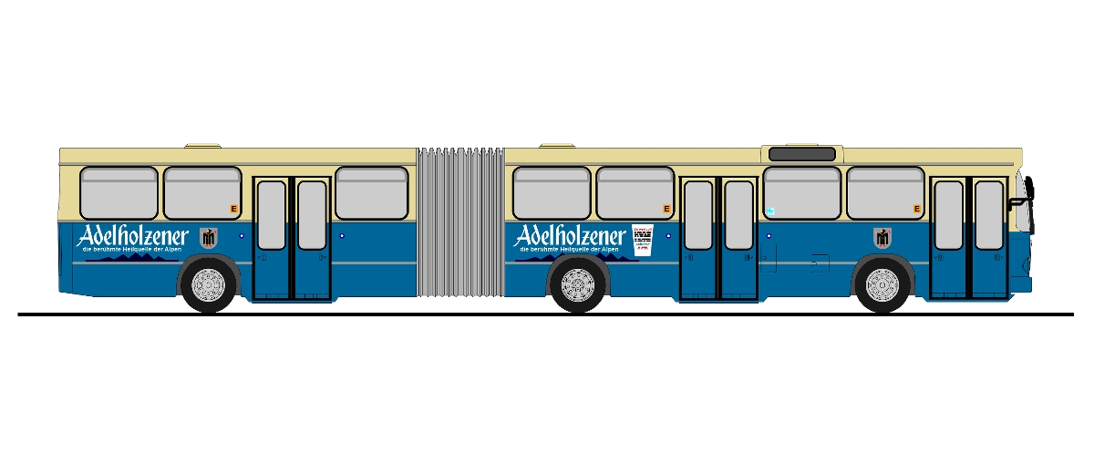 Bild von Rietze 75109 H0 MAN SG 192 MVG München Adelholzener | Modellautos 1:87 Spur H0