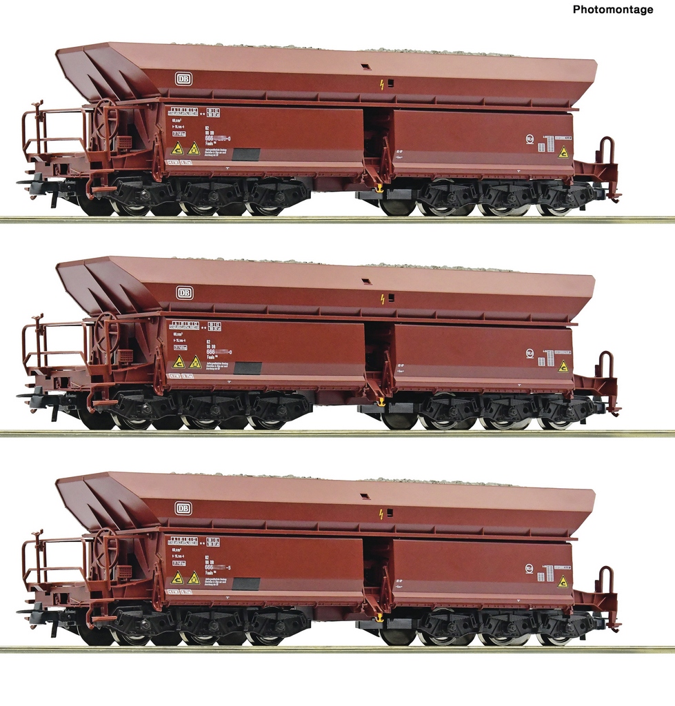 Roco 77031 H0 3-teiliges Set 2 Erzwagen DB