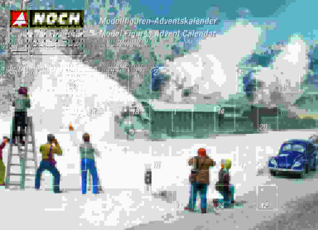 Bild von Noch 15998 H0 Figuren-Adventskalender 28 handbemalte Figuren