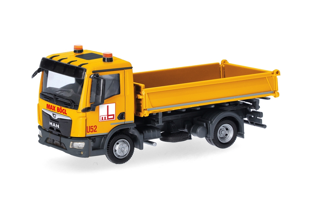 Bild von Herpa 319867 H0 MAN TGL CC 3-Seiten-Kipper 2achs Max Bögl