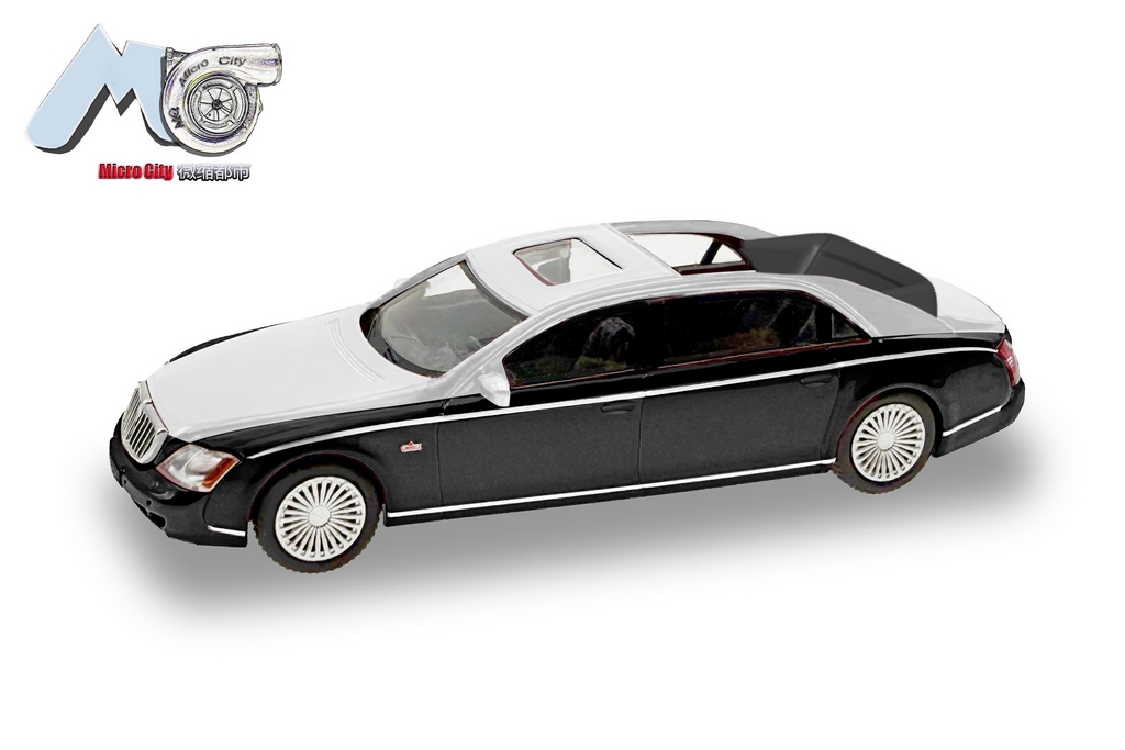Picture of MicroCity 87MC000026 H0 Maybach 62S, schwarz/silber
