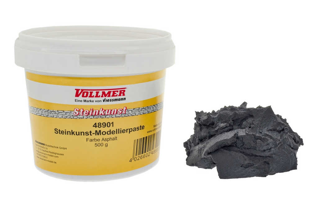 Picture of Vollmer 48901 Steinkunst-Modellierpaste, Farbe Asphalt, 500 g