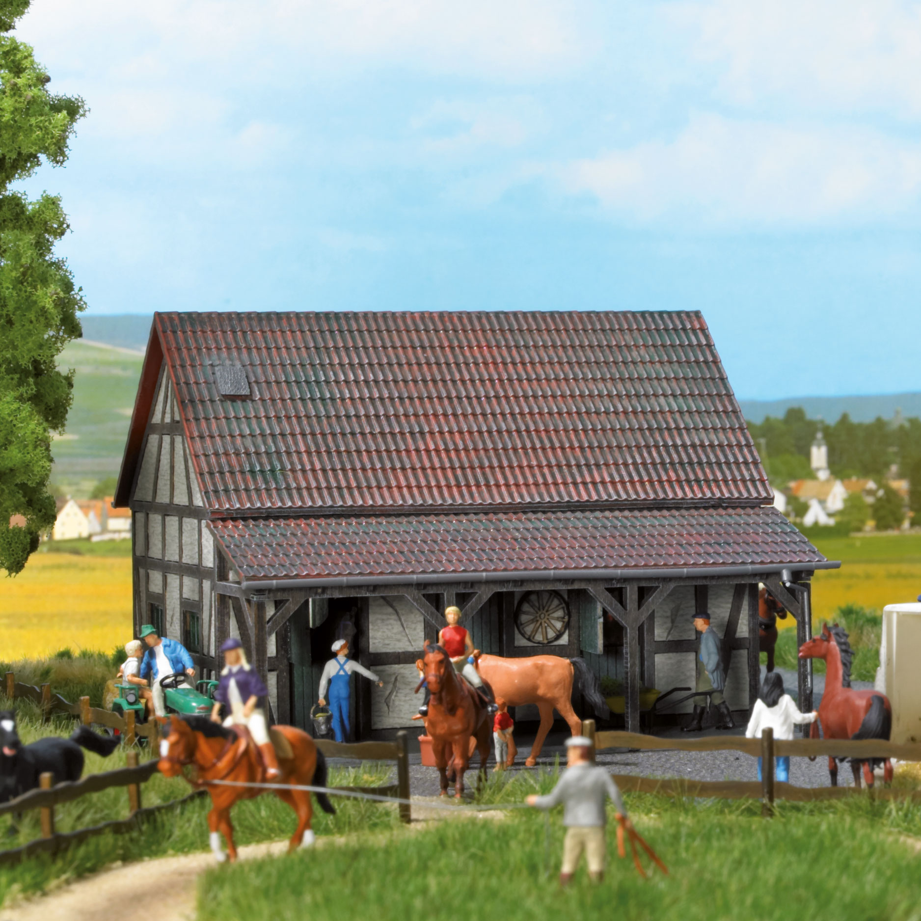 Bild von Busch 1403 H0 Pferdestallung