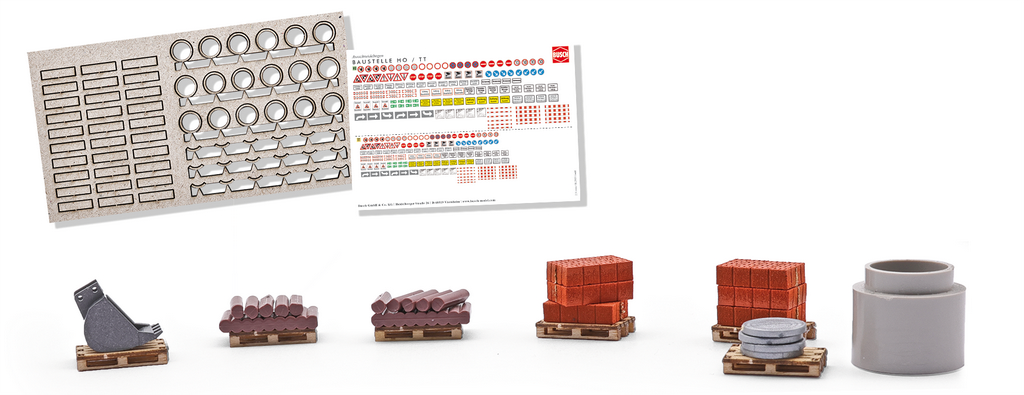 Bild von Busch 1847 H0 Paletten-Set Baustelle