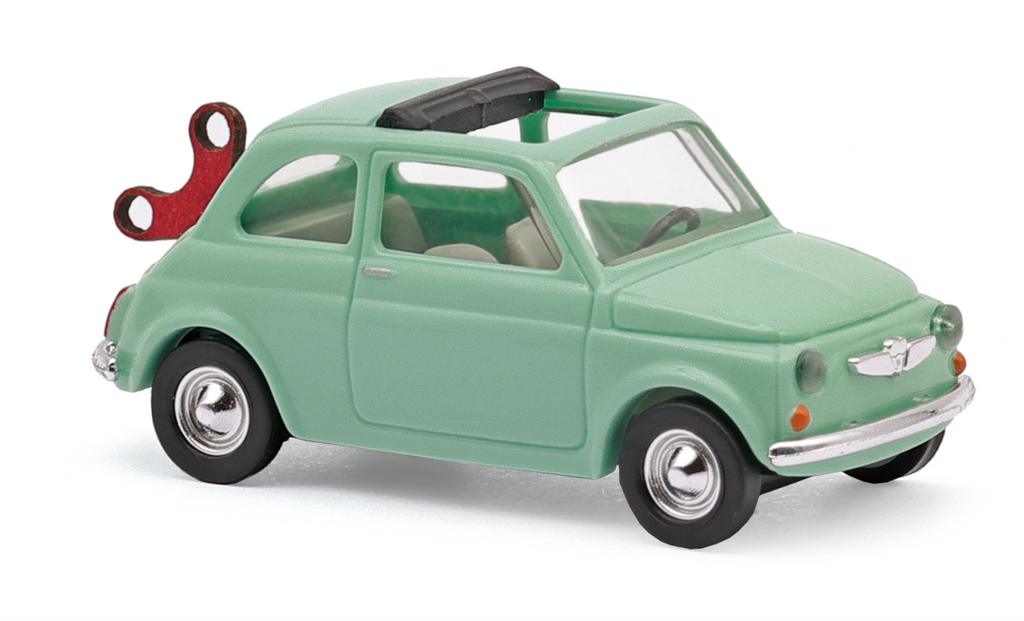 Bild von Busch 48736 H0 Fiat 500 mit Aufziehschlüssel