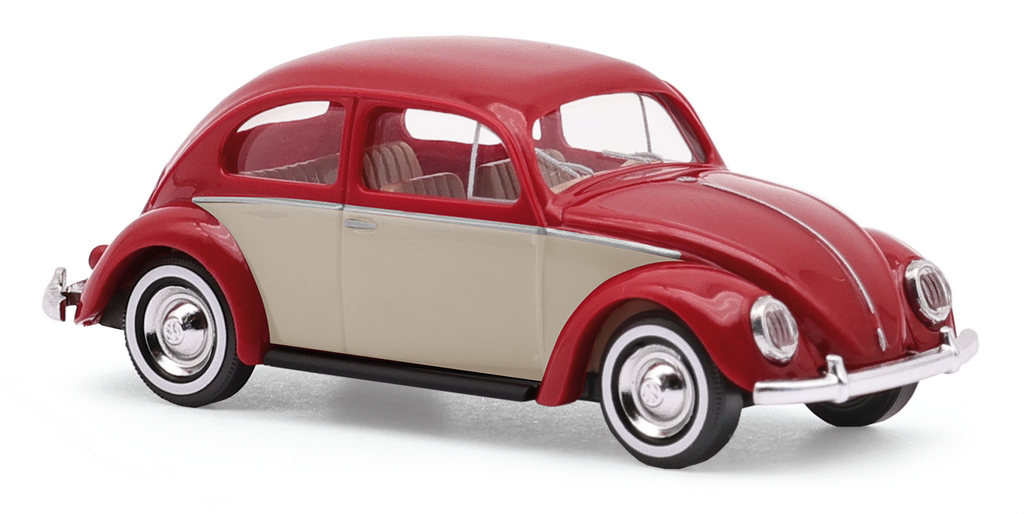 Bild von Busch 52968 H0 VW Käfer Ovalfenster, weinrot-beige