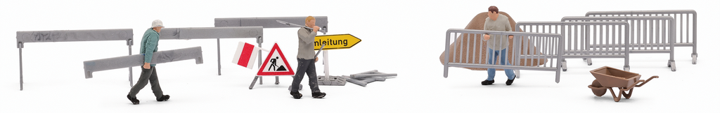 Bild von Busch 79874 H0 Action Set: Absperrungen aufstellen