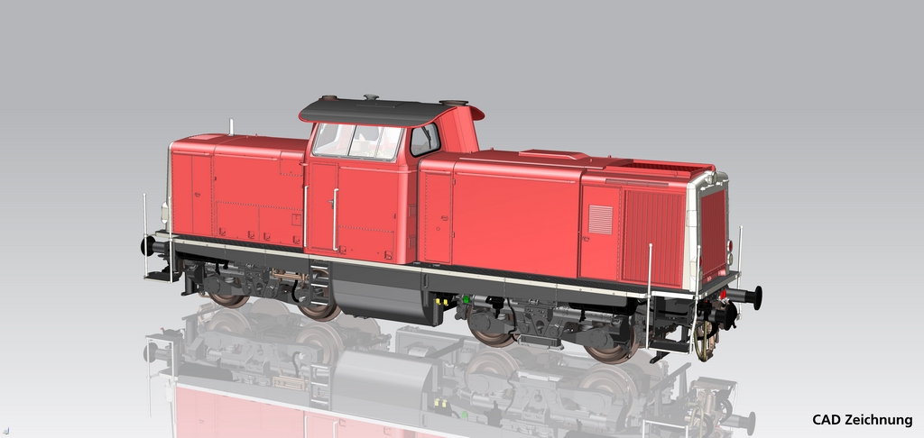Picture of Piko 52338 H0 ~Diesellok mit Sound BR 213 orientrot DB AG V mit PluX22 Decoder