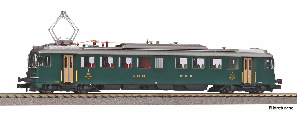 Picture of Piko 94153 N-Triebwagen mit Sound RBe 4 mit 4 1406 Prototyp, grün, alte Schrift, SBB, Ep. IV
