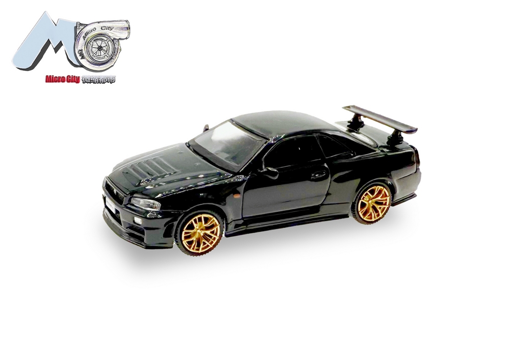 Picture of MicroCity 87MC000046 H0 Nissan GTR 34, schwarz