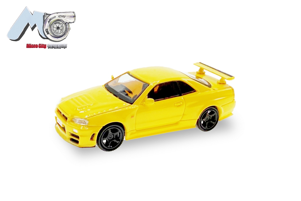 Picture of MicroCity 87MC000047 H0 Nissan GTR 34, gelb