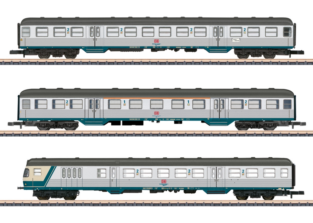 Bild von Märklin 87183 Z Personenwagenset Karlsruher Kopf DB AG
