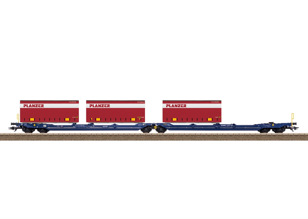 Picture of Trix 24474 H0 Doppel-Taschenwagen Sdggmrss Ralpin