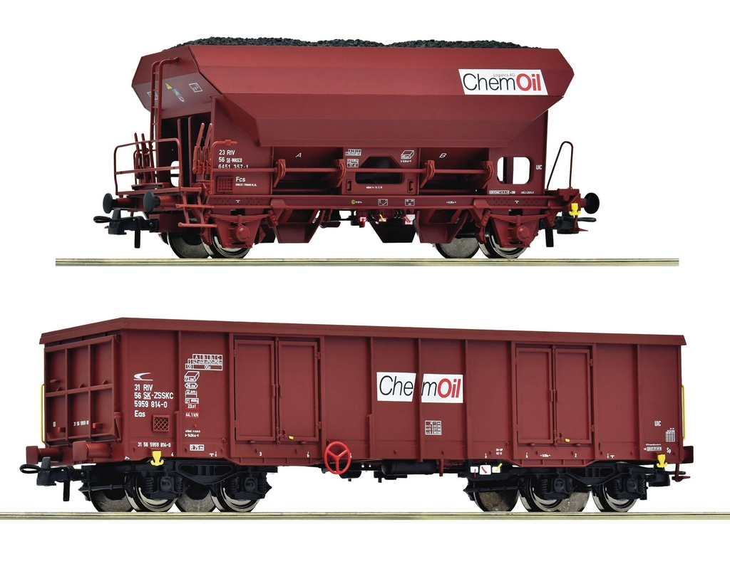 Roco 6600221 H0 2-teiliges Set Güterwagen Chemoil