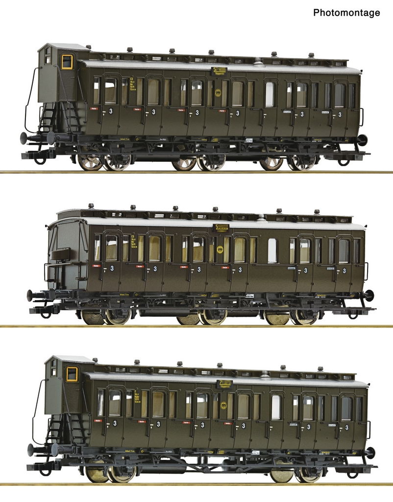 Picture of Roco 6200254 H0 3-tlg. Set: Personenwagen DRG DC