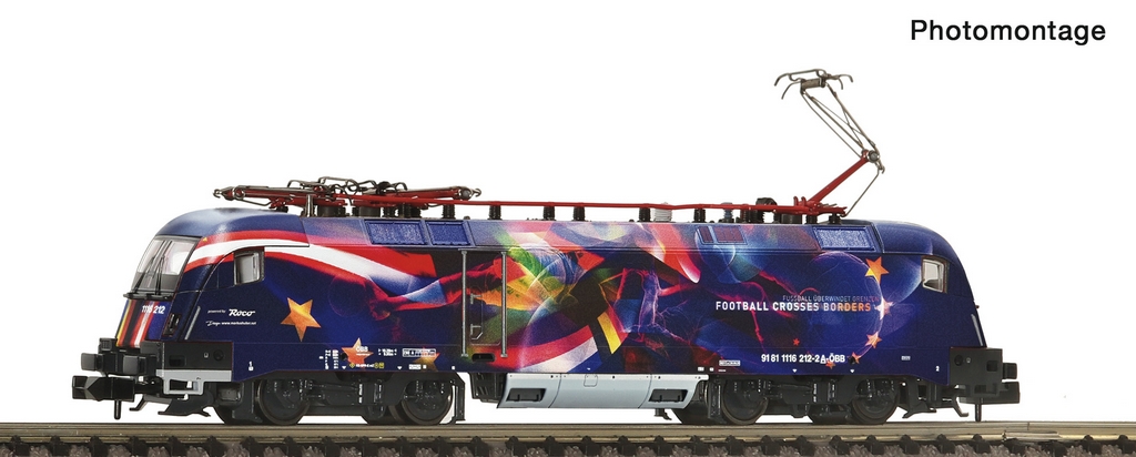 Bild von Fleischmann 7560070 N Elektrolok 1116 212-2 Fußball vereint Europa ÖBB DC