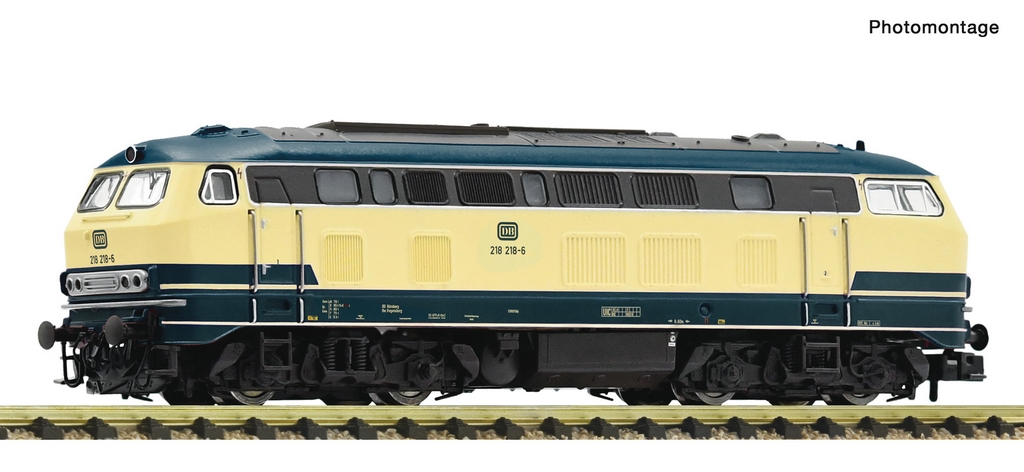 Bild von Fleischmann 7370036 N Diesellok 218 218-6 DB DCC
