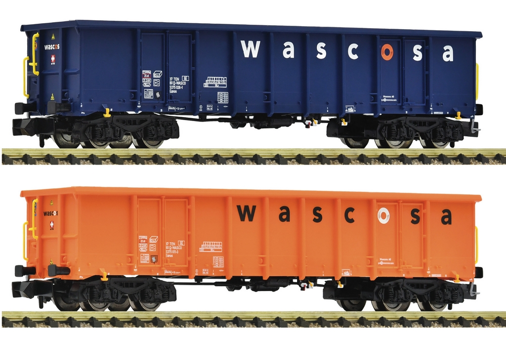 Fleischmann 6660140 N 2-teiliges Set Offene Güterwagen Wascosa