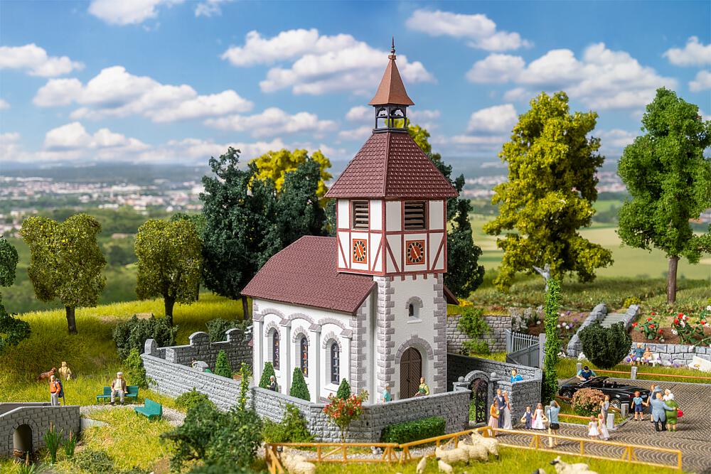 Picture of Faller 130679 H0 Dorfkirche mit Kirchhof