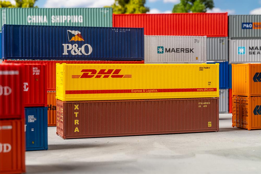 Picture of Faller 182056 H0 40´ Container DHL und XTRA