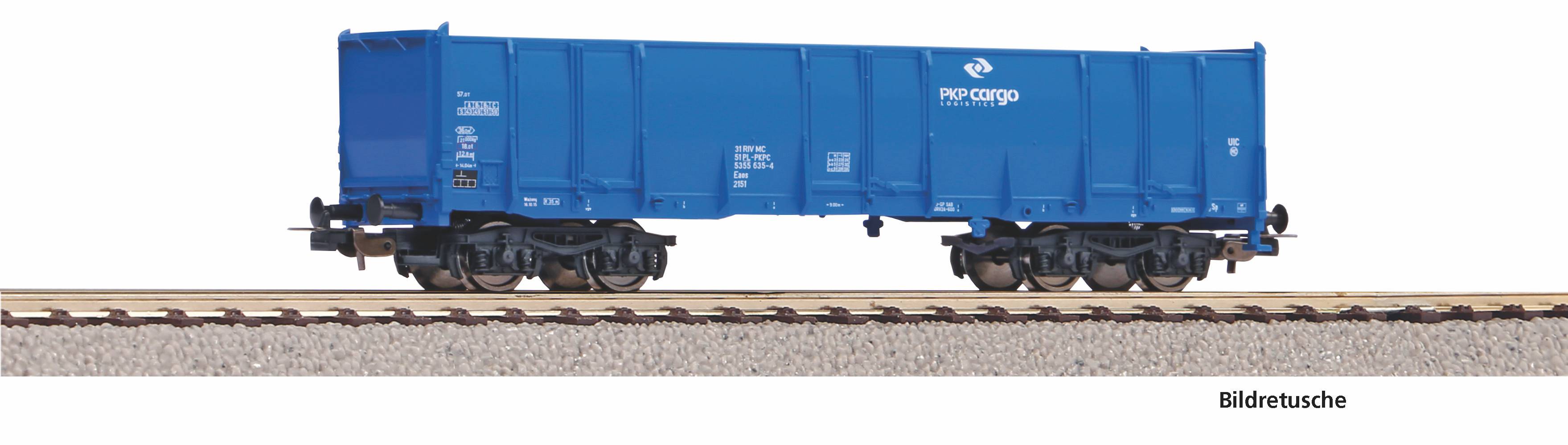 Bild von Piko 98553C1 H0 Hochbordwagen Eaos PKP Cargo VI, blau, #1