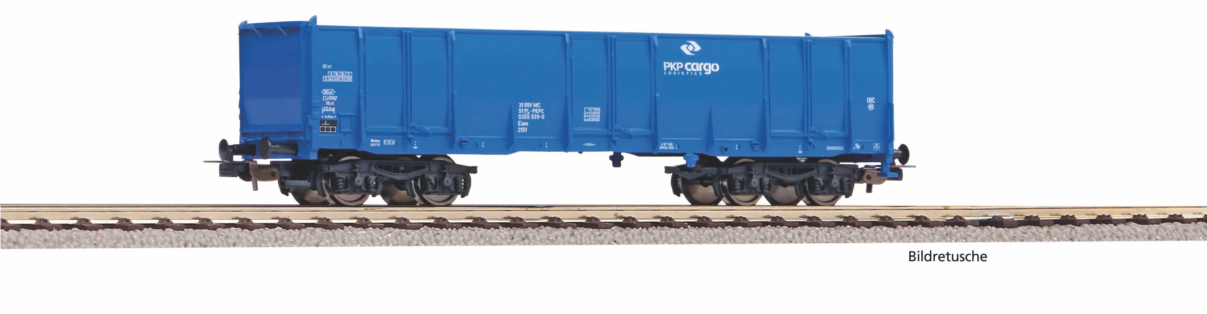 Bild von Piko 98553C4 H0 Hochbordwagen Eaos PKP Cargo VI, blau, #4