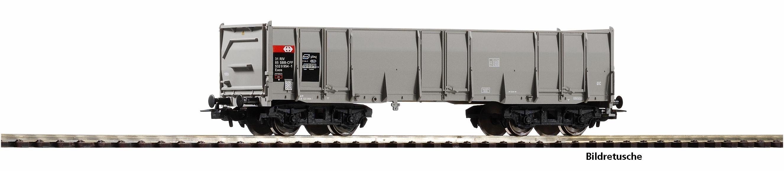 Bild von Piko 98553F1 H0 Hochbordwagen Eaos SBB VI, grau, #1