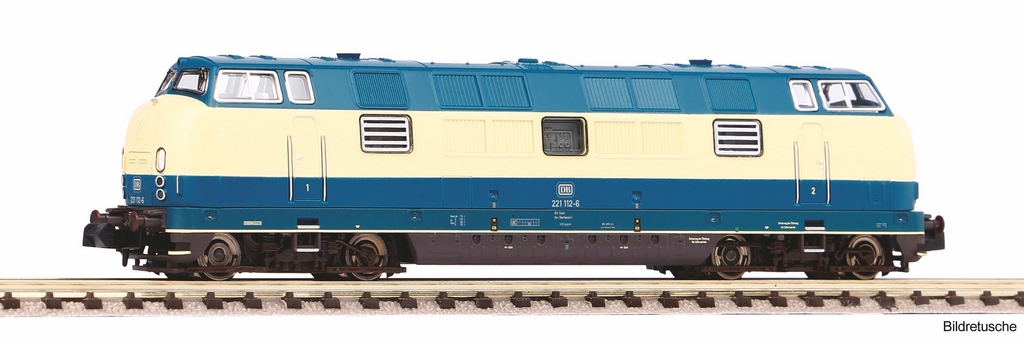 Picture of Piko 40512 N-Diesellok BR221 blau beige DB IV mit DSS Next18