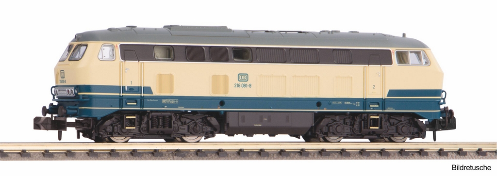 Picture of Piko 40532 N-Diesellok BR216 blau beige DB IV mit DSS Next18