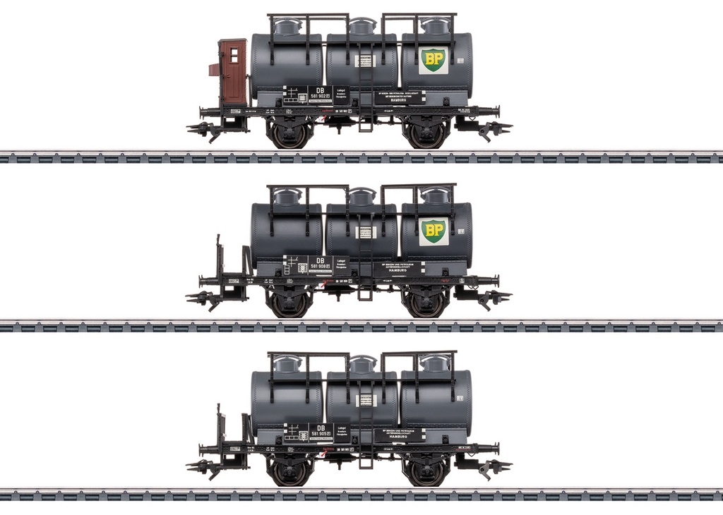 Picture of Märklin 46491 H0 Kesselwagen-Set mit drei Behältern DB