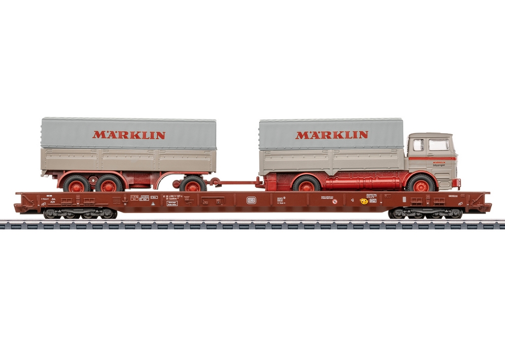 Picture of Märklin 47412 H0 Niederflurwagen mit Märklin LKW