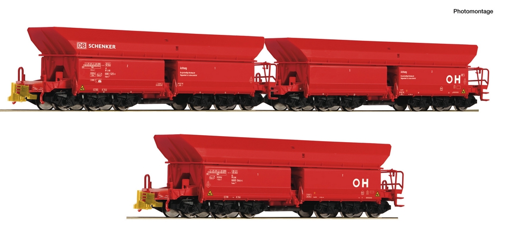 Roco 6600270 H0 3-teiliges Set 1 Erzwagen DB-AG