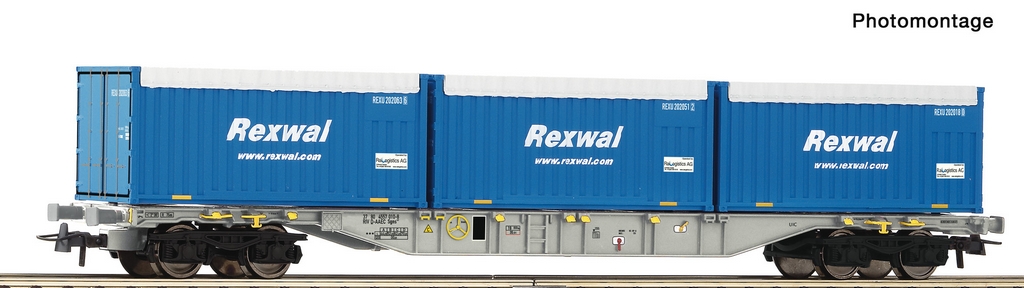 Picture of Roco 6600234 H0 Containertragwagen AAE