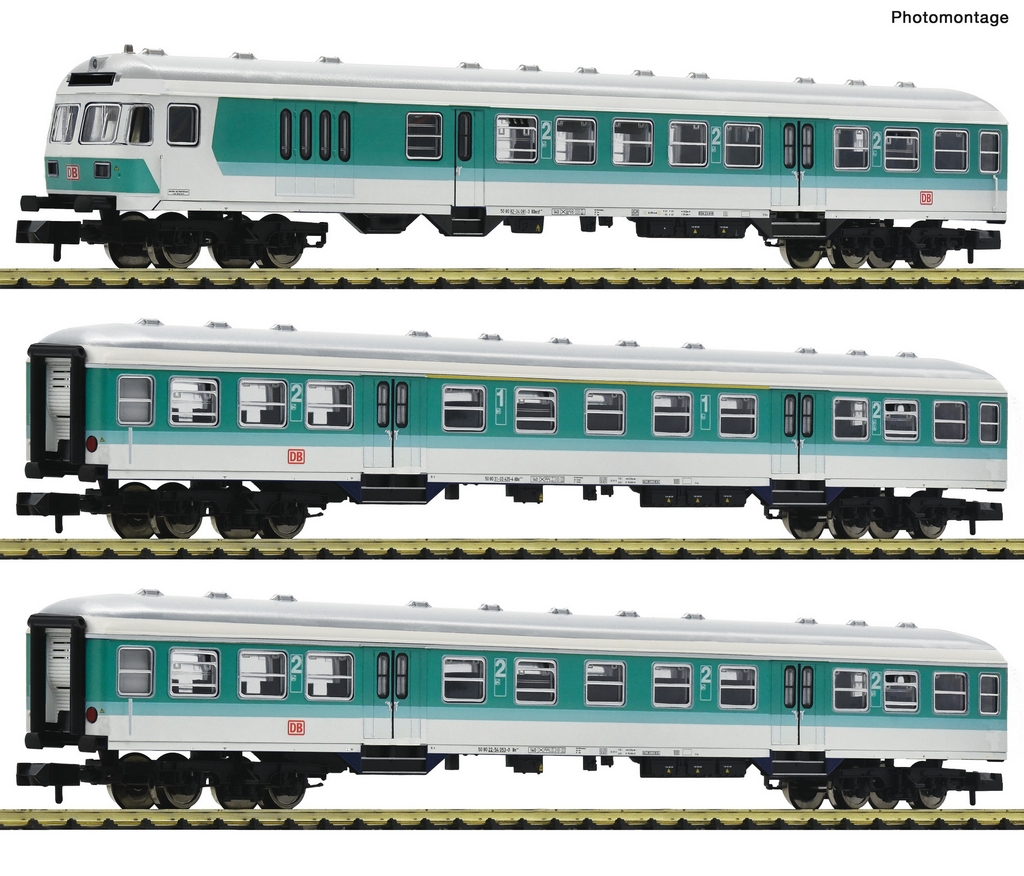 Fleischmann 6260090 N 3-teiliges Set 1 Nahverkehrswagen DB-AG digital