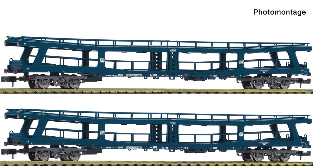 Fleischmann 6260066 N 2-teiliges Set Reisezug-Autotransportwagen DB